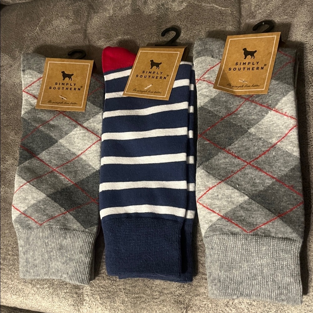 3 pair of Simply Southern Men’s Socks New with Tags